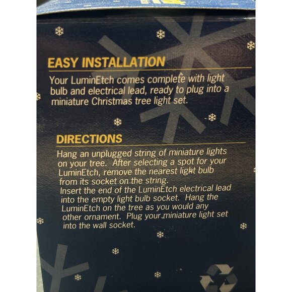 Luminetch VTG 1993 Limited Edition Glass Lighted Christmas Ornament Santa - Picture 10 of 10